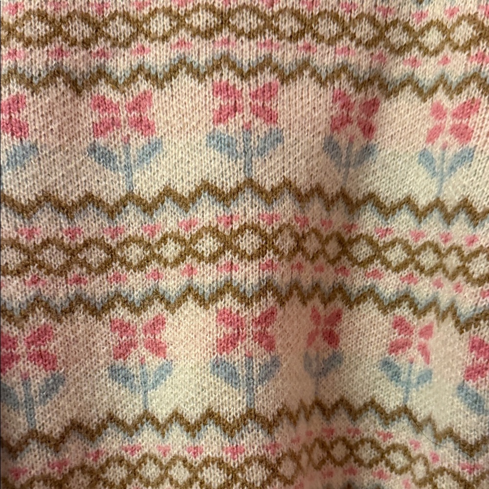 ZARA JACQUARD KNIT SWEATER WITH WOOL- 4 years - Picture 5 of 7